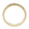 Image 6 : Lohengrin Vintage 14k TT Gold 6mm Floral Open Work Grooved Sides Wide Band Ring