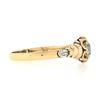 Image 6 : Antique Victorian 18k Gold GIA European Diamond Flower Basket Engagement Ring