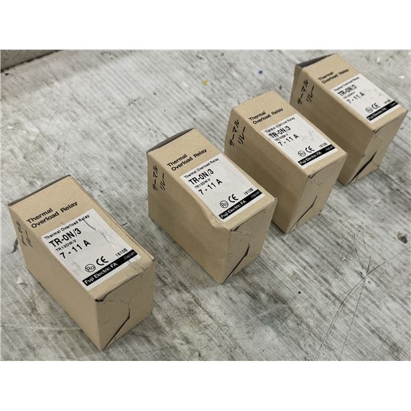 (4) Fuji #TR-0N/3 Thermal Overload Relay