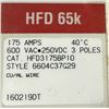 Image 7 : (2) Eaton #HFD3175BP10 Industrial Circuit Breaker