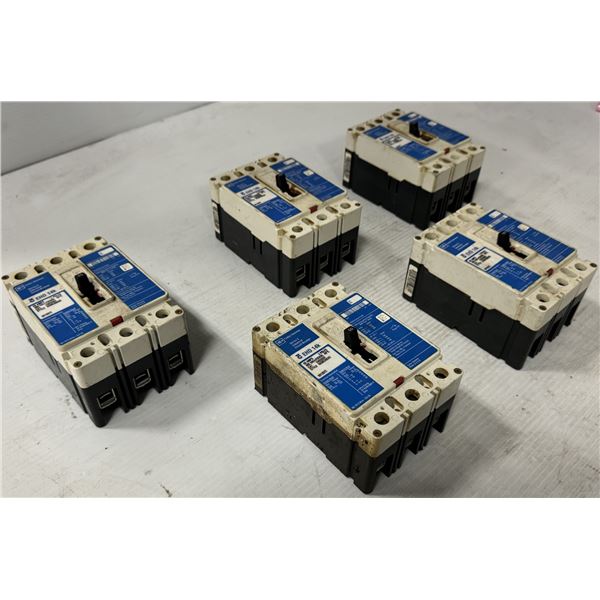 Lot of (5) Cutler-Hammer #EHD3060 Industrial Circuit Breakers
