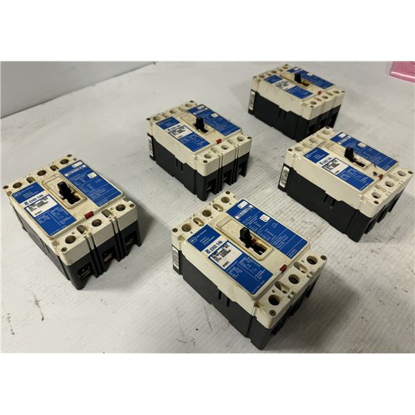 Lot of (5) Cutler-Hammer #EHD3020 Industrial Circuit Breakers