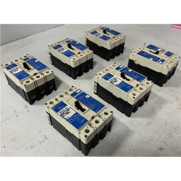 Lot of (6) Cutler-Hammer #EDH3040 Industrial Circuit Breakers
