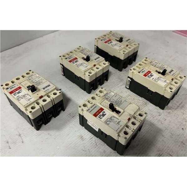 Lot of (5) Eaton/Cutler-Hammer #EHD3020 Industrial Circuit Breaker
