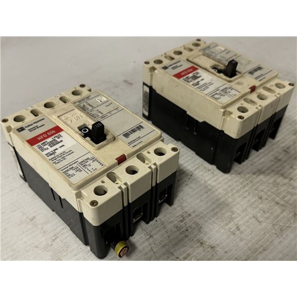 (2) Eaton/Cutler-Hammer #HFD3125 Industrial Circuit Breaker