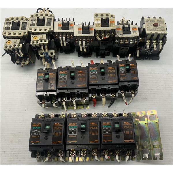 Lot of Misc. Fuji Circuit Breakers as Pictured