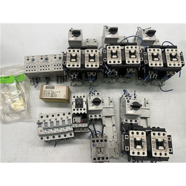 Lot of Misc. Circuit Breakers & Contactors as Pictured