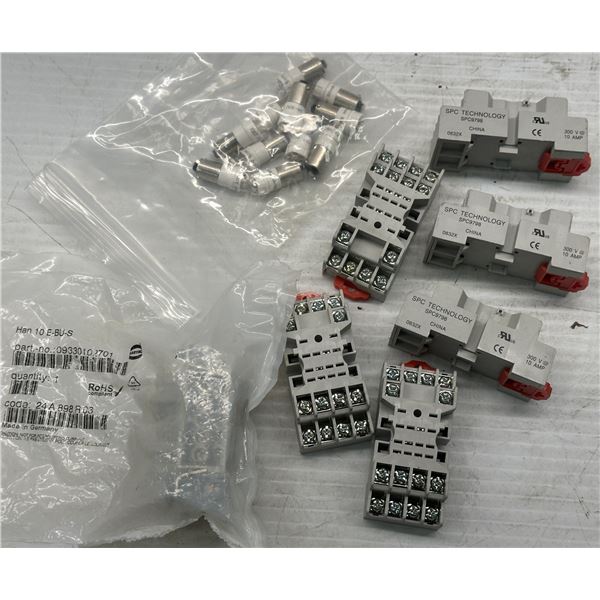 Lot of Misc. Relay Sockets & Lamps