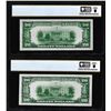 Image 2 : (2) Cons. 1934A $20 Federal Reserve Notes PCGS Uncirculated 64/65PPQ Plate Change