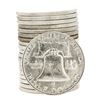 Image 2 : Roll of (20) 1954-D Brilliant Uncirculated Franklin Half Dollar Coins
