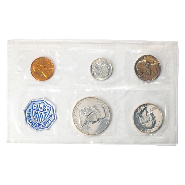 1962 (5) Coin Proof Set in Cellophane