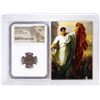 Image 1 : Roman Imperatorial 32-31 BC Marc Antony AR Denarius Ancient Coin NGC VG Story Box