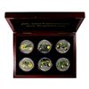 Image 1 : John Deere Commemorative Silver Proof Medallions (6) Coin Set