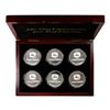 Image 2 : John Deere Commemorative Silver Proof Medallions (6) Coin Set