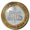 Image 3 : .999 Silver Four Queens Casino Hotel Las Vegas $10 Limited Edition Gaming Token