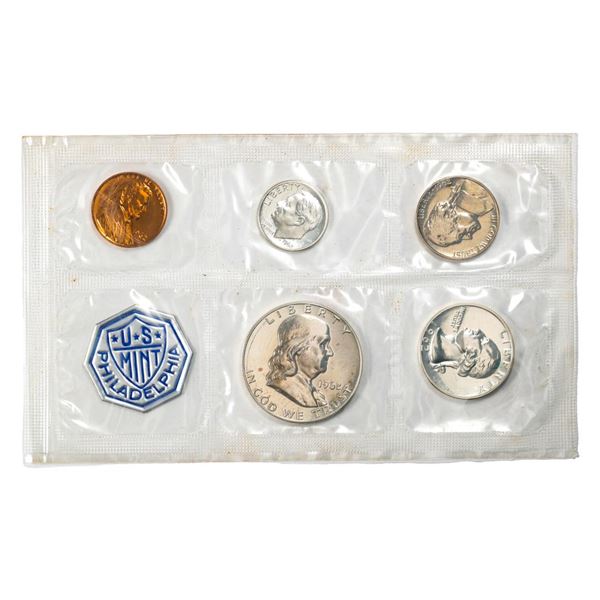 1962 (5) Coin Proof Set in Cellophane