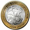 Image 2 : .999 Silver Four Queens Casino Hotel Las Vegas $10 Limited Edition Gaming Token