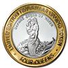 Image 1 : .999 Silver Four Queens Casino Hotel Las Vegas $10 Limited Edition Gaming Token