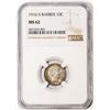 1916-S Barber Dime Coin NGC MS62 Amazing Toning