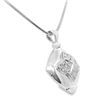 Image 2 : 18KT White Gold 0.65 ctw Diamond Pendant with Chain