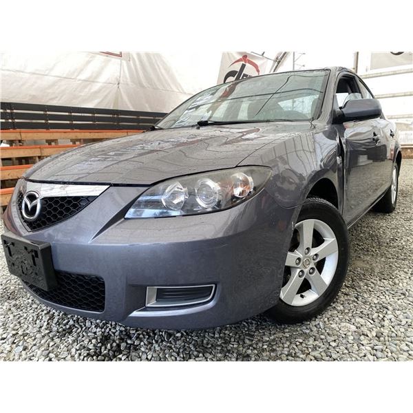 A9 -- 2008 MAZDA 3, GREY, 286248 KMS