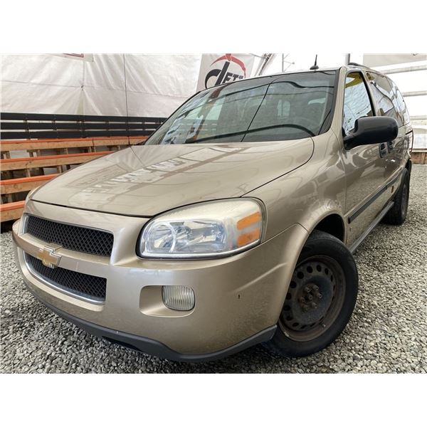 A10 -- 2006 CHEVY UPLANDER, GOLD, 216383 KMS