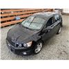 Image 2 : A12P -- 2012 CHEVROLET SONIC LT, BLACK, 194437 KMS