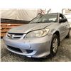 Image 2 : A12R -- 2004 HONDA CIVIC, SILVER, 185711 KMS