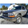 Image 1 : A12K -- 2001 CHEVY BLAZER, GOLD, 286801 KMS