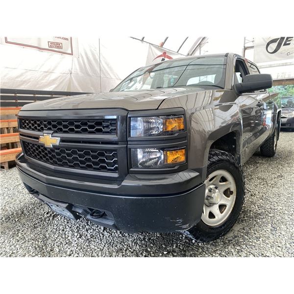 B6F -- 2015 CHEVY SILVERADO, BROWN, 128606 KMS
