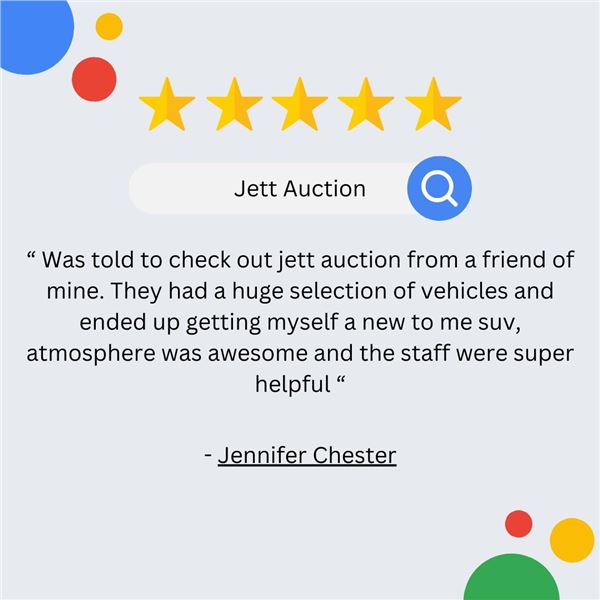 Jett Auto Auction - October 5th, 2024