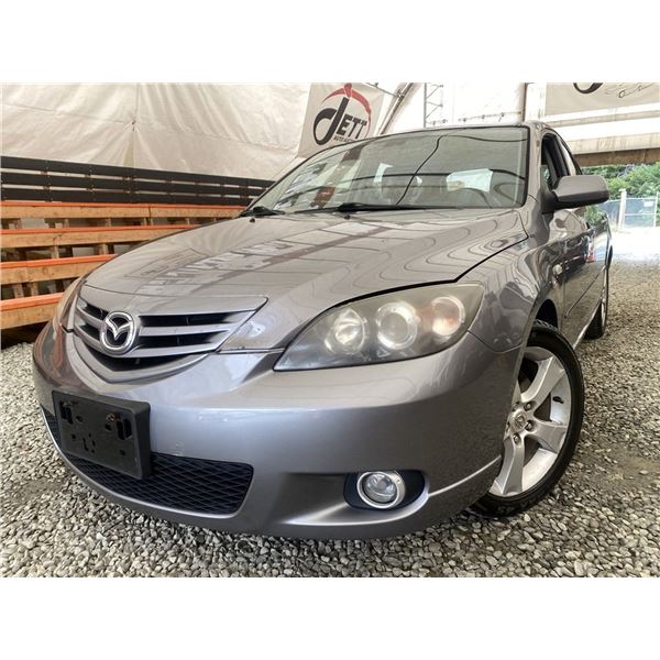 A12V -- 2005 MAZDA 3, GREY, 288787 KMS