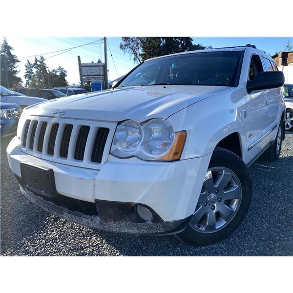 A3 -- 2008 JEEP GRAND CHEROKEE DIESEL, WHITE, 294765 KMS