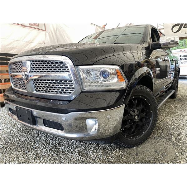 B6I -- 2015 RAM 1500 LARAMIE, BLACK, 237322 KMS