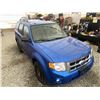 Image 10 : C6G -- 2012 FORD ESCAPE, BLUE, 193158 KMS