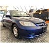 Image 8 : A9 -- 2005 HONDA CIVIC, BLUE, HYBRID 194725 KMS