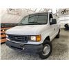 Image 1 : A12N -- 2004 FORD E350, WHITE, 300713 KMS, REAR WHEEL DRIVE !NO RESERVE!