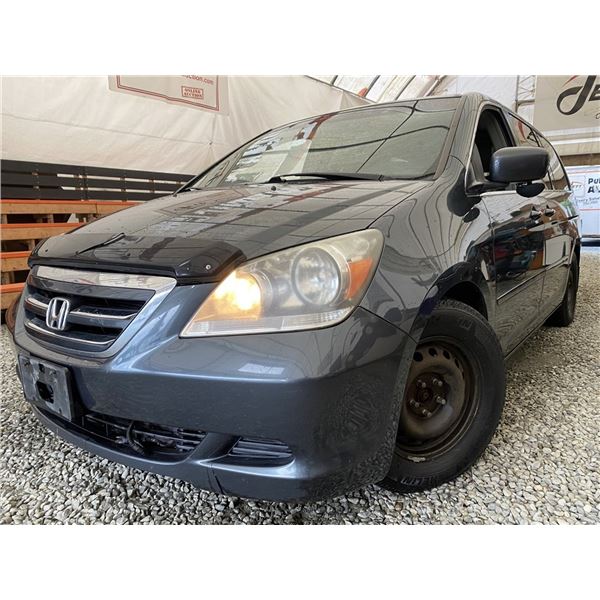 A12Q--2006 HONDA ODYSSEY, GREY, 300313 KMS, FRONT WHEEL DRIVE