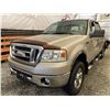 Image 3 : A12R-- 2008 FORD F150, GOLD, 215834 KMS, 4X4