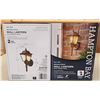 Image 1 : 301 -- HAMPTON BAY EXTERIOR WALL LANTERN BRONZE FINISH