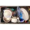 Image 1 : 328 -- LARGE BOX OF MISCELLANIOUS KITCHEN WARES