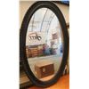 Image 1 : 330 -- BLACK OVAL MIRROR
