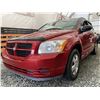 Image 2 : A12-- 2009 DODGE CALIBER, RED, 289973 KMS *** "NO RESERVE!!!" ***