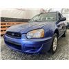 Image 2 : A12ZB-- 2004 SUBARU IMPREZA WAGON, BLUE, 357881 KMS *** "NO RESERVE!!!" ***