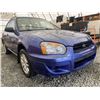 Image 8 : A12ZB-- 2004 SUBARU IMPREZA WAGON, BLUE, 357881 KMS *** "NO RESERVE!!!" ***