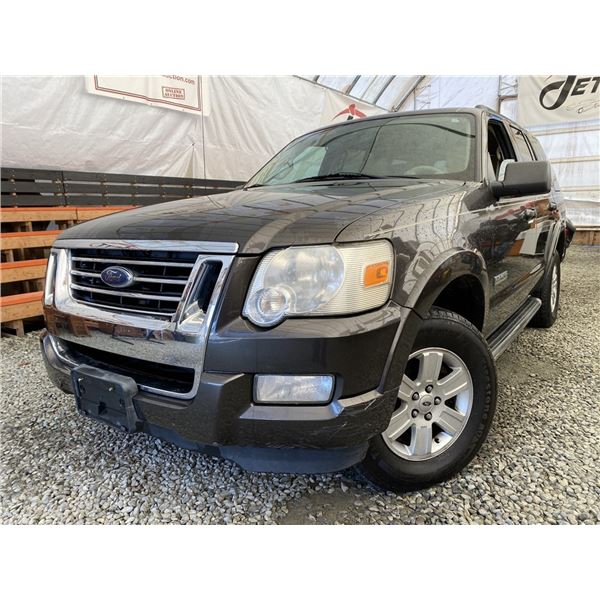A12Y-- 2007 FORD EXPLORER, DARK BROWN, 273663 KMS, 4X4