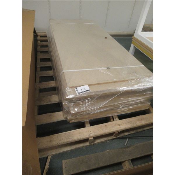 LOT:  /- 15 MDF SHELF / PLANK 69"x30" * POSSIBLE DENTS