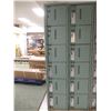 Image 1 : 6 LOCKER (13"x11") UNIT 15"x18"x72" PERFIX GREEN