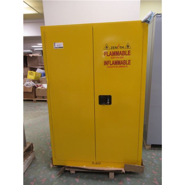METAL STORAGE CABINET FLAMABLE * DENTS POSSIBLE