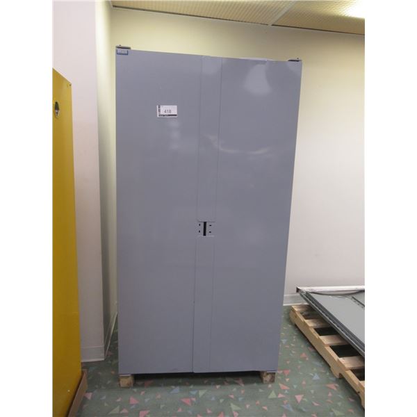 BIN STORAGE CABINET (GREY) 38"x24"x72" * DENTS POSSIBLE